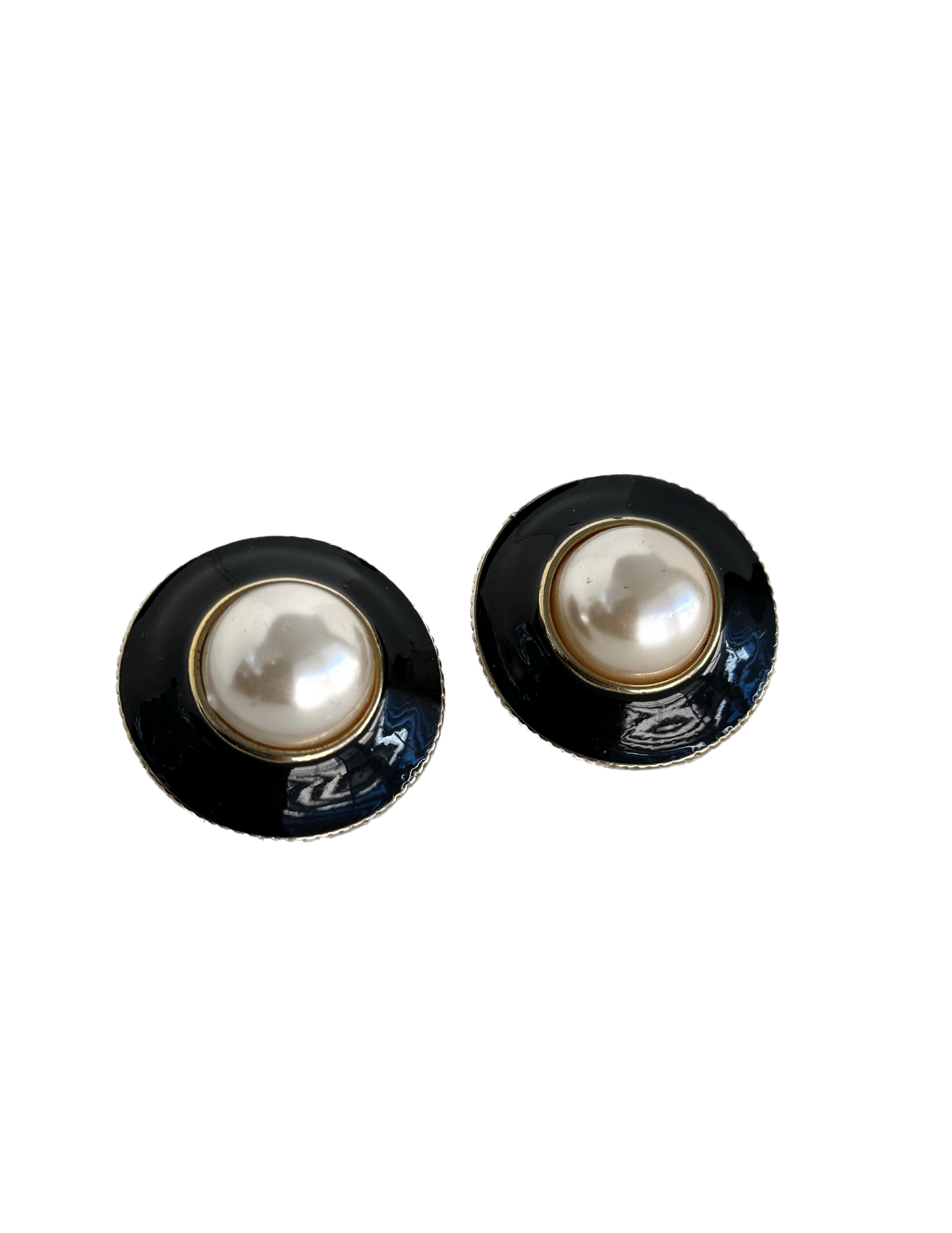 PERLA OSCURA EARRING ll - ROUND