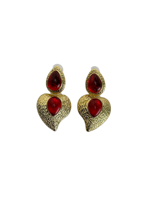 ORO - RUBY EARRINGS