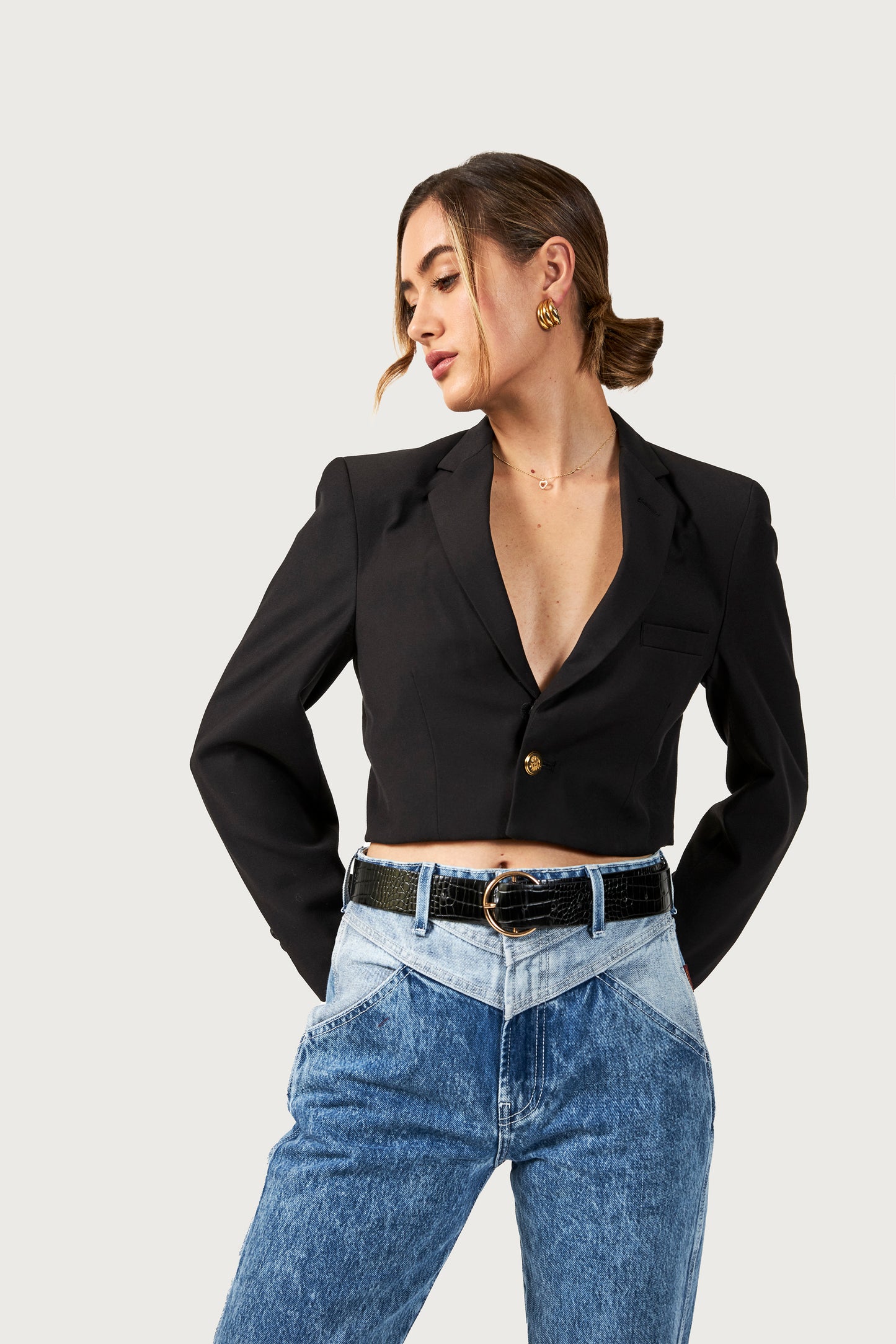 RE WORK CROP BLAZER